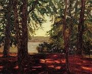 Wilhelm Trubner Park Knorr am Starnberger See oil painting artist